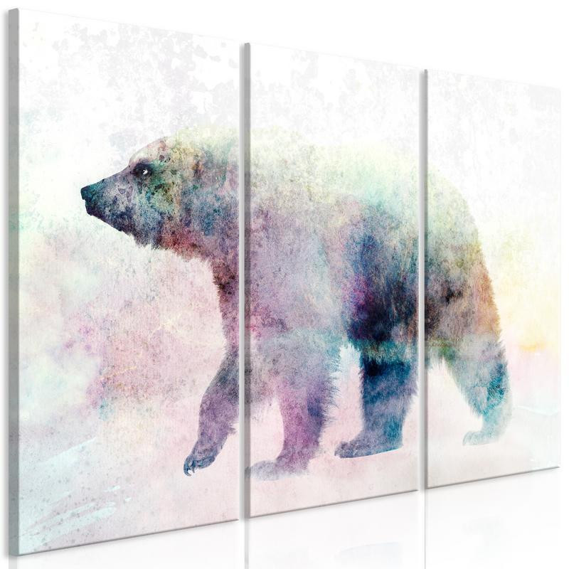 61,90 € Canvas Print - Lonely Bear (3 Parts)