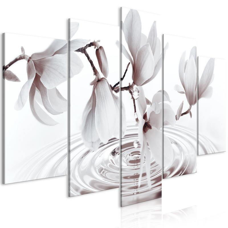 70,90 € Slika - Magnolias over Water (5 Parts) Wide Grey