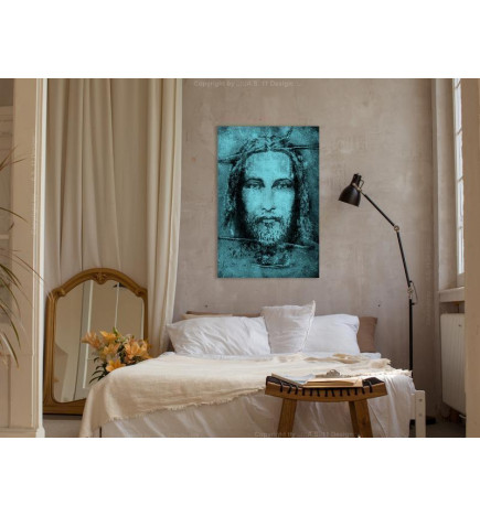 31,90 € Paveikslas - Shroud of Turin in Turqoise (1 Part) Vertical