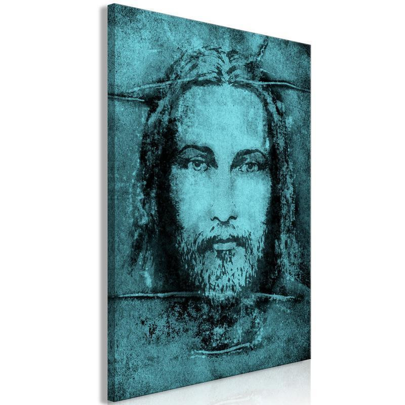 31,90 € Tablou - Shroud of Turin in Turqoise (1 Part) Vertical