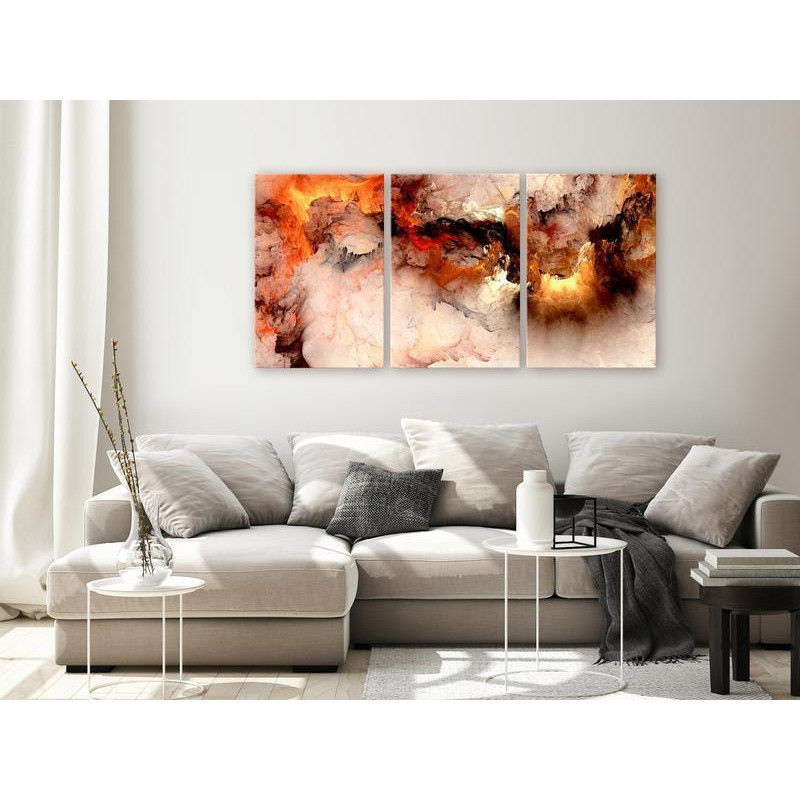 61,90 € Canvas Print - Volcanic Abstraction (3 Parts)
