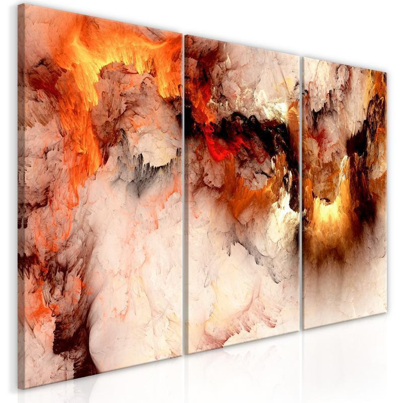 61,90 € Canvas Print - Volcanic Abstraction (3 Parts)