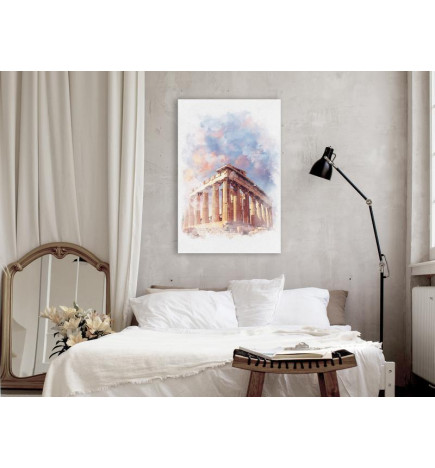 31,90 € Canvas Print - Painted Parthenon (1 Part) Vertical