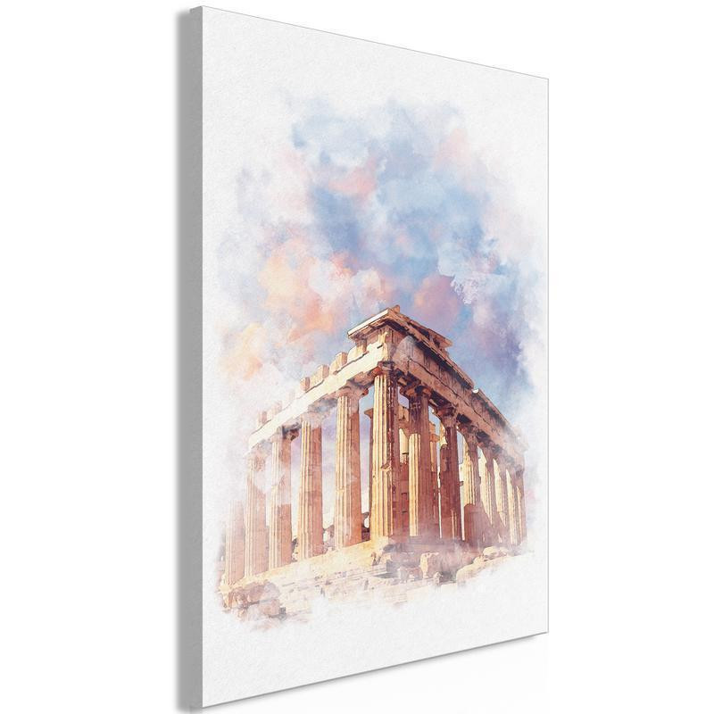 31,90 € Canvas Print - Painted Parthenon (1 Part) Vertical