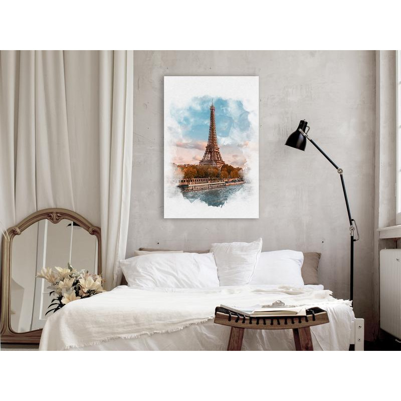 31,90 € Canvas Print - Paris View (1 Part) Vertical
