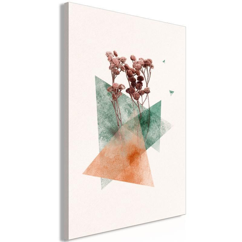 31,90 € Canvas Print - Modernist Flower (1 Part) Vertical