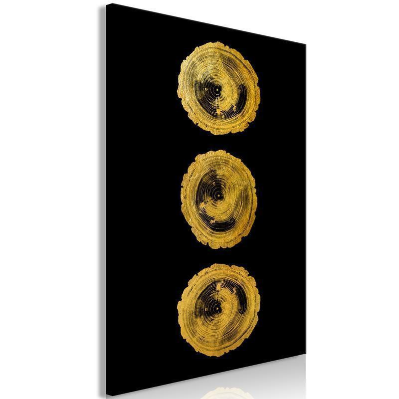 31,90 € Schilderij - Golden Knots (1 Part) Vertical