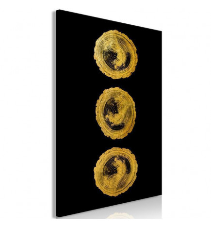 31,90 € Canvas Print - Golden Knots (1 Part) Vertical