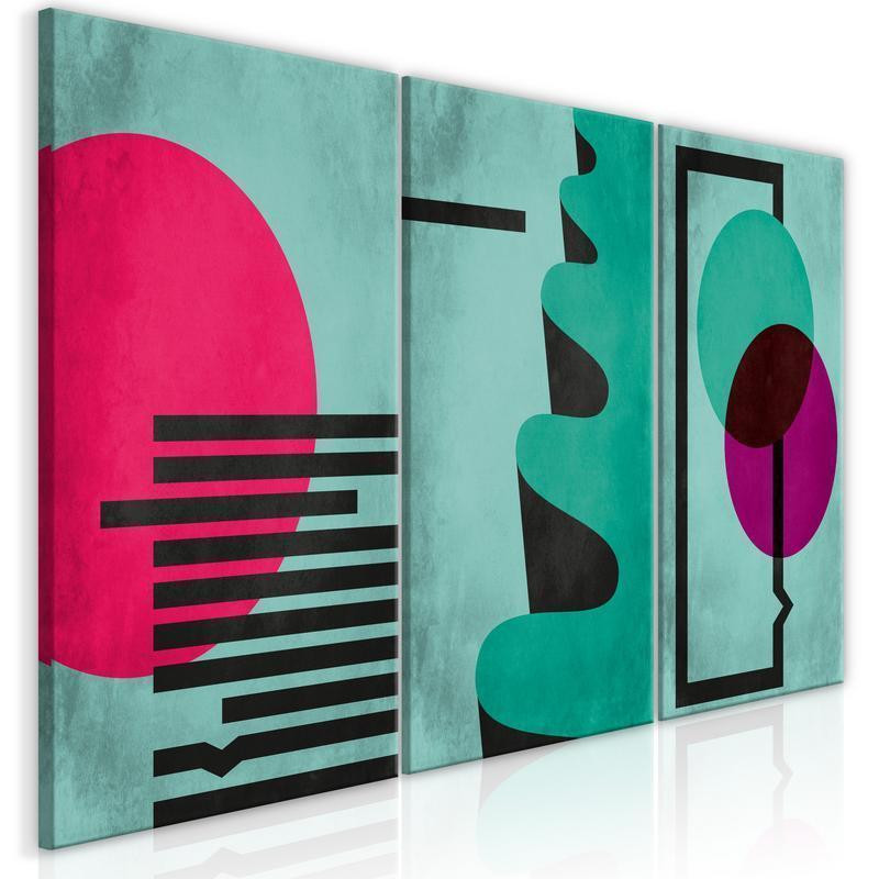 88,90 € Canvas Print - Space of Shapes (3 Parts)