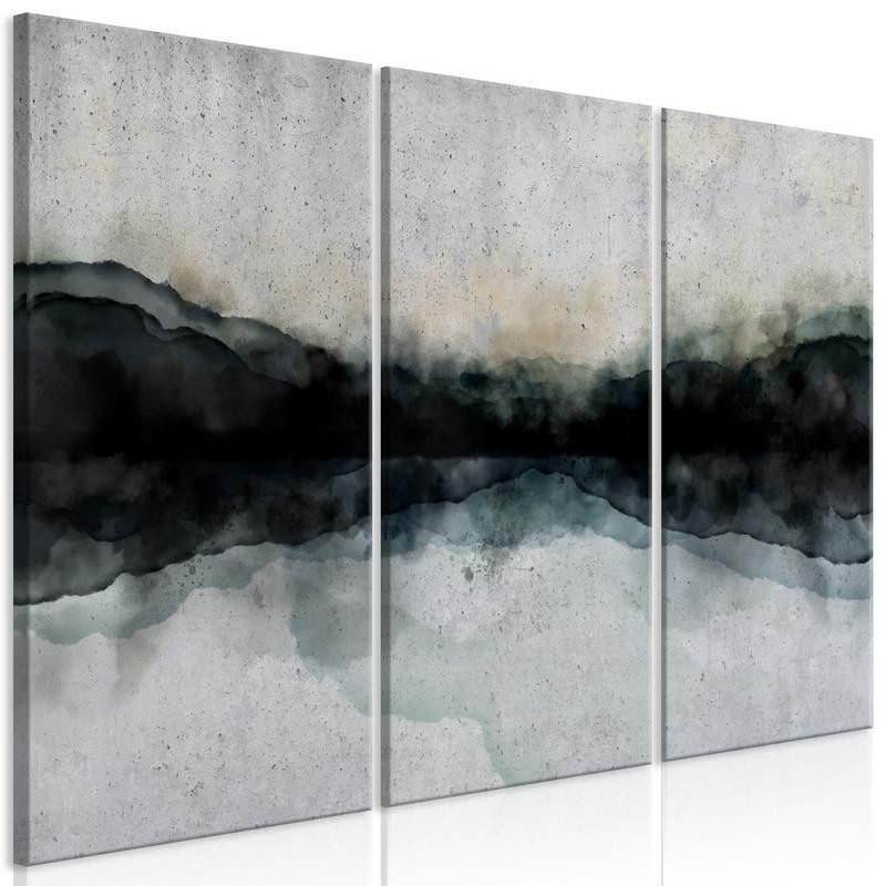 70,90 € Canvas Print - Mountain Surface of the Lake (3 Parts)