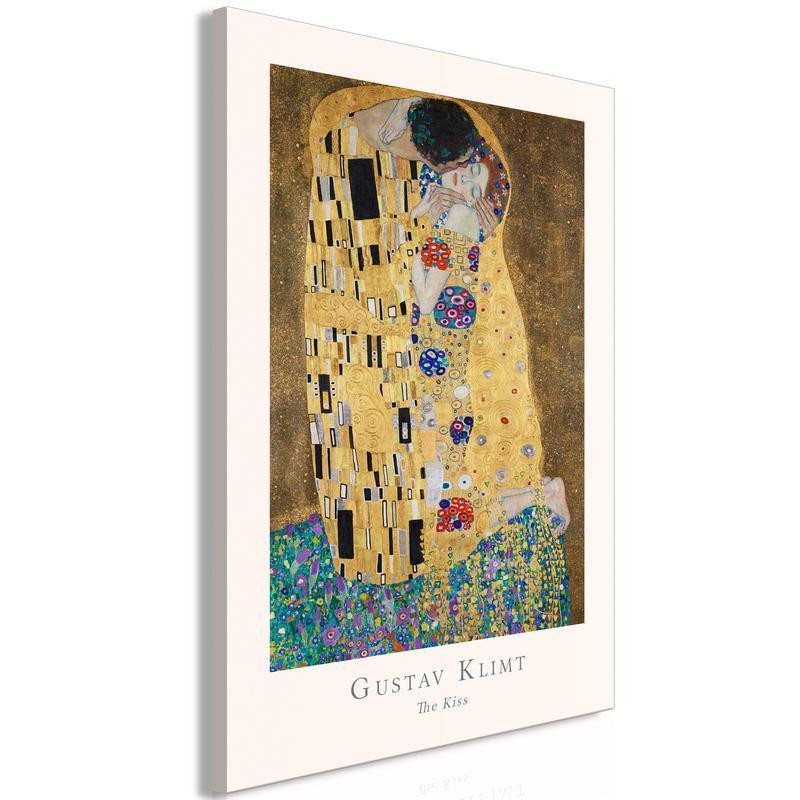 31,90 € Canvas Print - Gustav Klimt - The Kiss (1 Part) Vertical