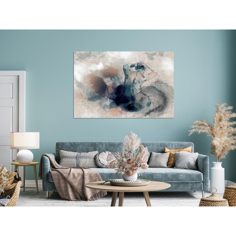 31,90 € Canvas Print - Thoughtful in Blue