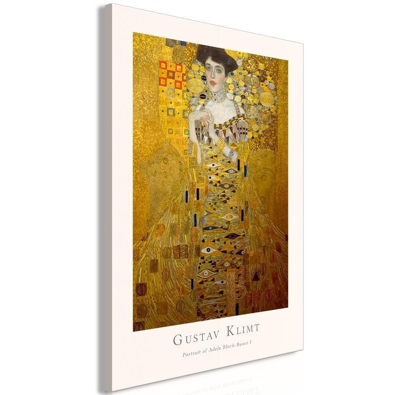 31,90 € Canvas Print - Gustav Klimt - Portrait of Adele Bloch (1 Part) Vertical