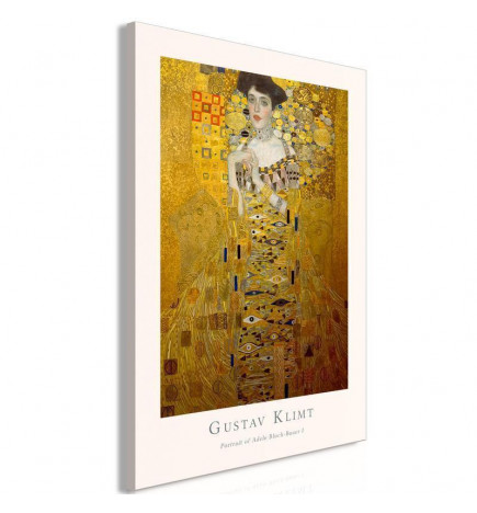 Leinwandbild - Gustav Klimt - Portrait of Adele Bloch (1 Part) Vertical