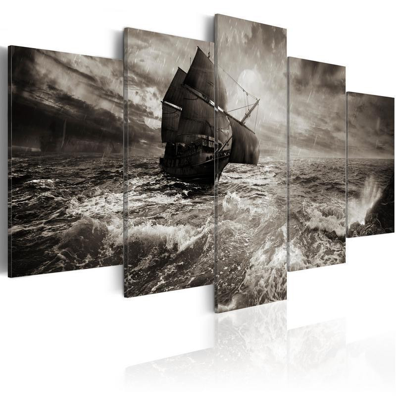 70,90 € Canvas Print - Ship in a storm