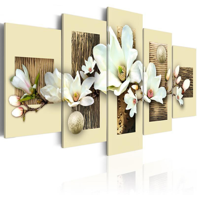 70,90 € Seinapilt - Texture and magnolia