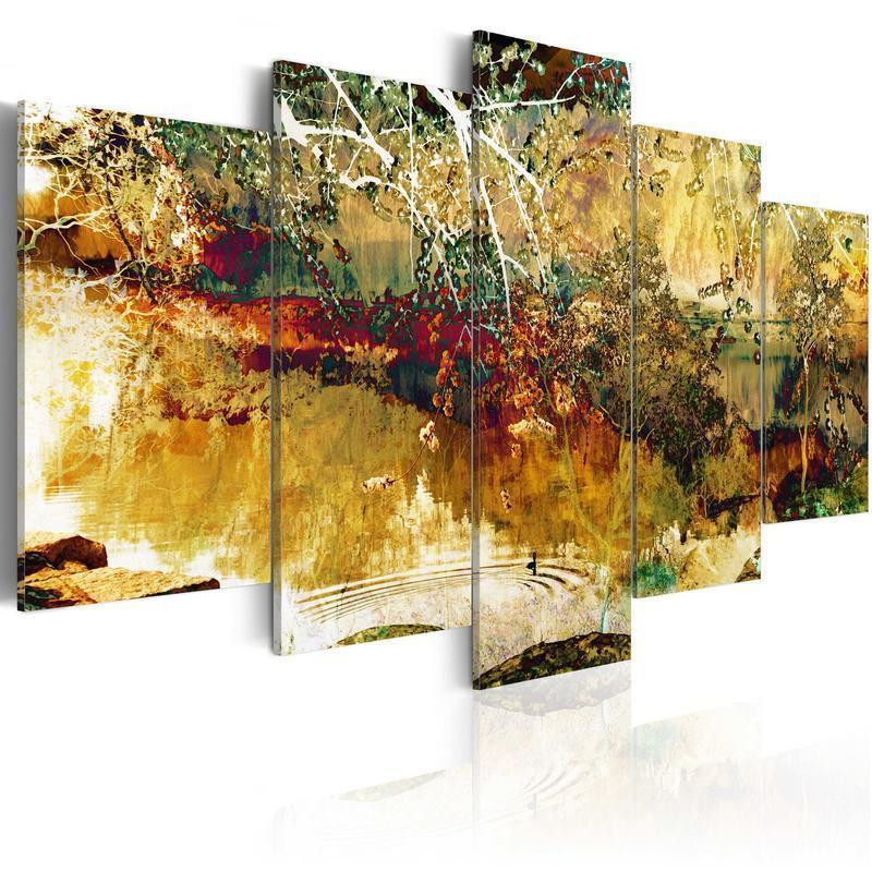 70,90 € Canvas Print - garden: abstract