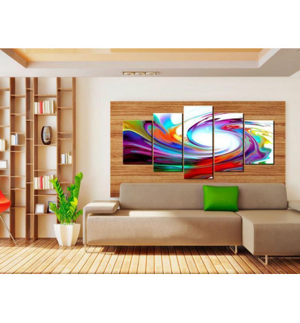 70,90 € Canvas Print - Rainbow - swirl