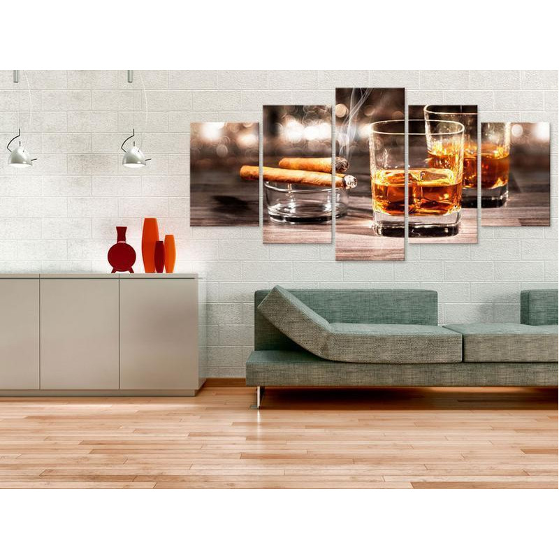70,90 € Canvas Print - Cigar and whiskey