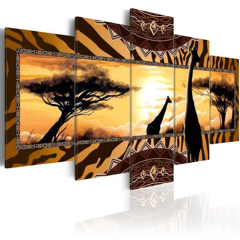 70,90 € Canvas Print - African giraffes