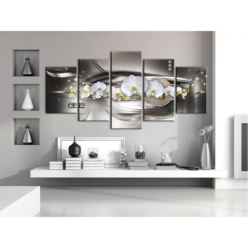 70,90 € Canvas Print - Steel orchids