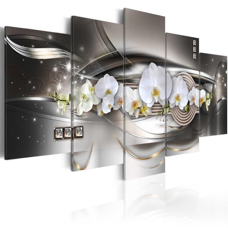 70,90 € Canvas Print - Steel orchids