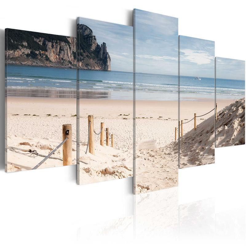 70,90 € Canvas Print - Walk by the sea