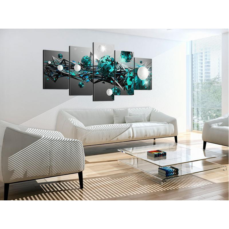 70,90 € Canvas Print - Turquoise Solar System