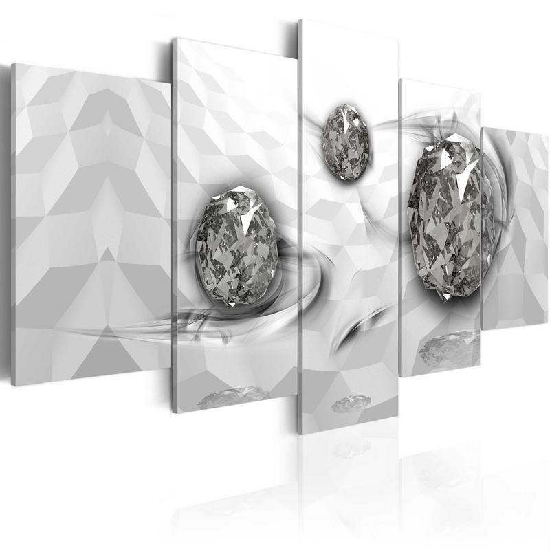 70,90 € Canvas Print - Immersed Silver