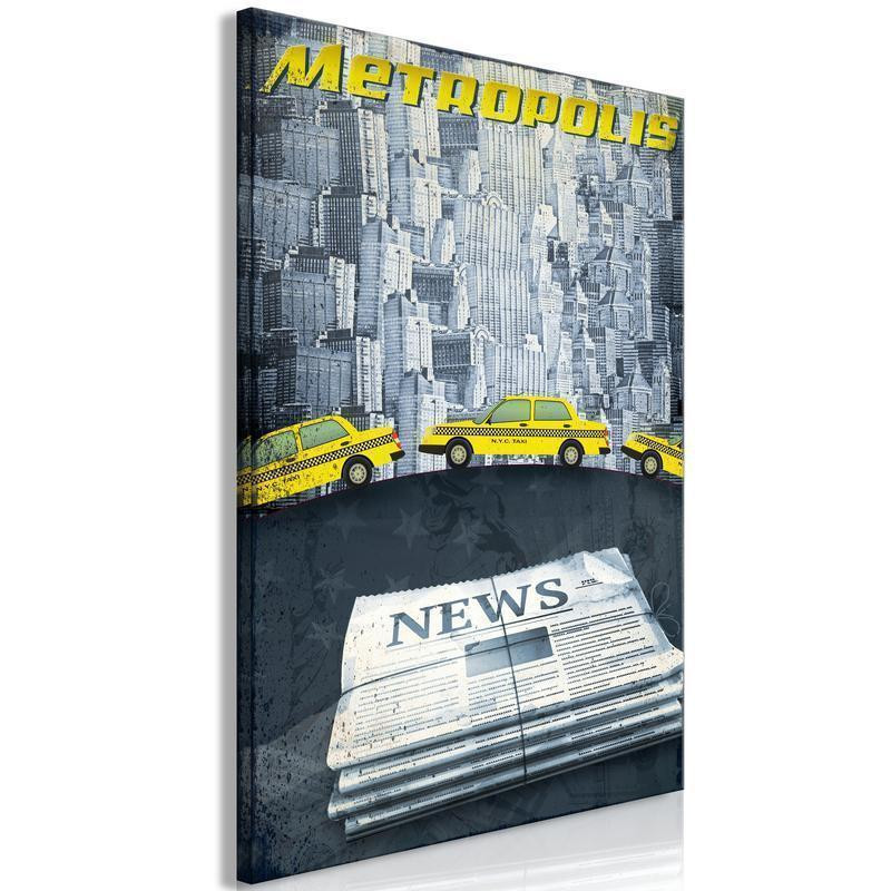 31,90 € Leinwandbild - Metropolis (1 Part) Vertical