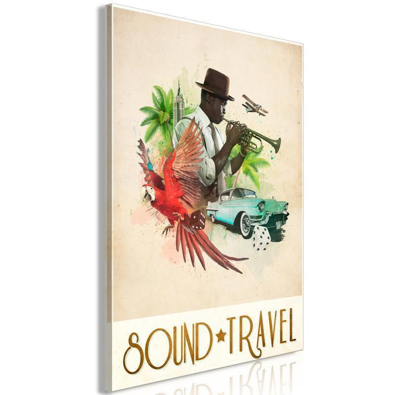31,90 € Canvas Print - Sound Travel (1 Part) Vertical