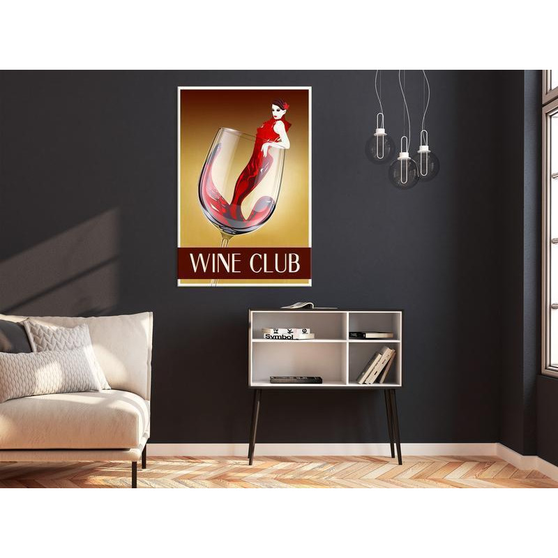 31,90 € Canvas Print - Wine Club (1 Part) Vertical