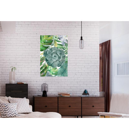31,90 € Canvas Print - Tropical Flora (1 Part) Vertical