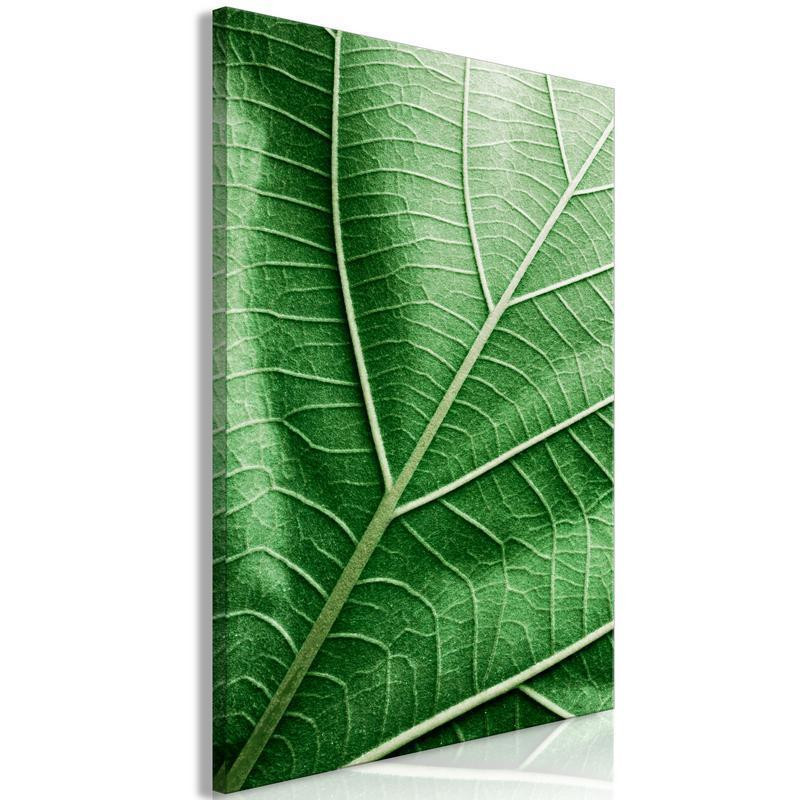 31,90 € Seinapilt - Malachite Leaf (1 Part) Vertical