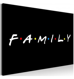 Tisk na platnu - družina (1 del) širok