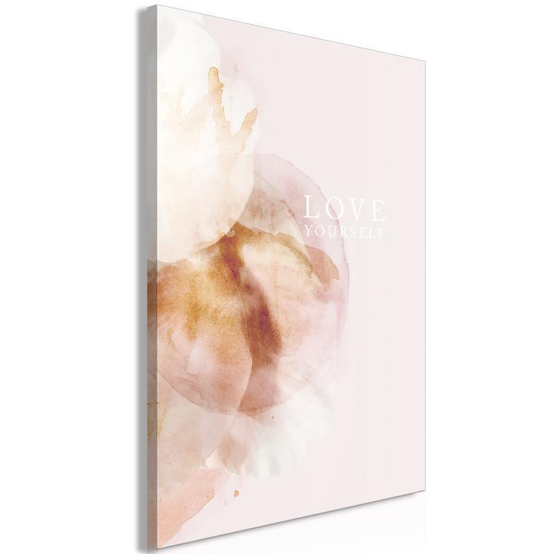 31,90 € Canvas Print - Love Yourself (1 Part) Vertical