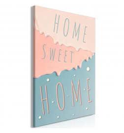 Cuadro - Inscriptions: Home Sweet Home (1 Part) Vertical