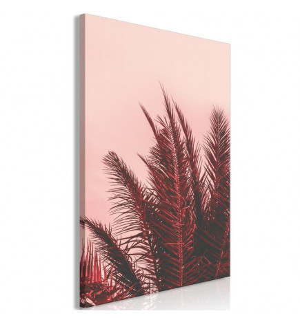 Leinwandbild - Palm Trees at Sunset (1 Part) Vertical
