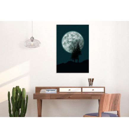 Cuadro - Beautiful Full Moon (1 Part) Vertical
