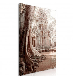 Schilderij - Ruins of Angkor (1 Part) Vertical