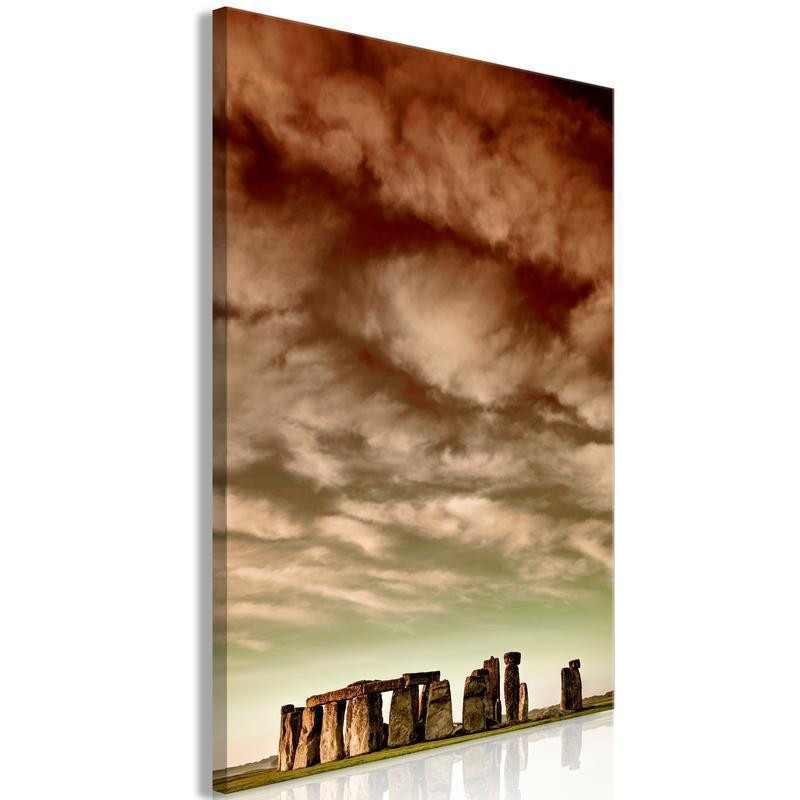 31,90 € Schilderij - Clouds Over Stonehenge (1 Part) Vertical