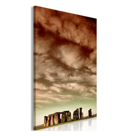 Leinwandbild - Clouds Over Stonehenge (1 Part) Vertical