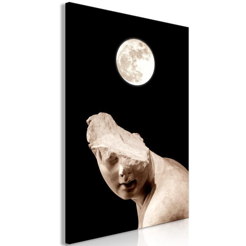 31,90 € Leinwandbild - Moon and Statue (1 Part) Vertical