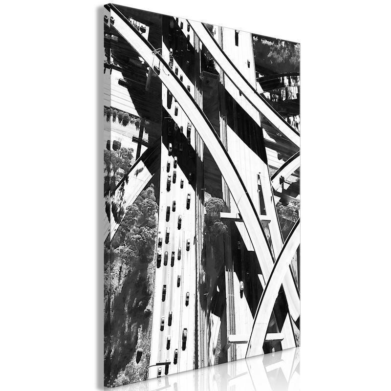 31,90 € Canvas Print - City Geometry (1 Part) Vertical