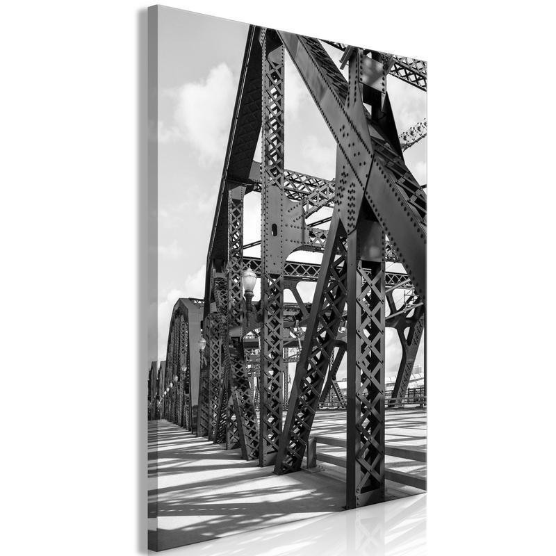 31,90 € Canvas Print - Bridge at Morning (1 Part) Vertical