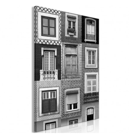 Cuadro - Patterned Windows (1 Part) Vertical