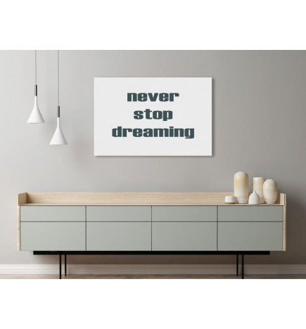 31,90 € Leinwandbild - Never Stop Dreaming (1 Part) Wide