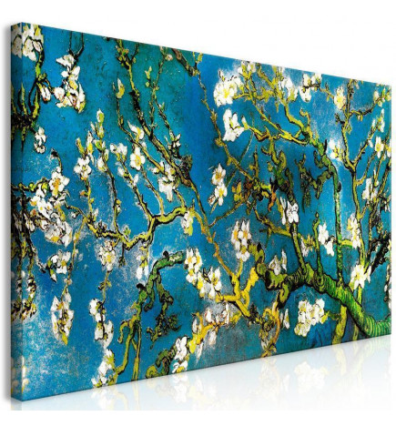 Schilderij - Blooming Almond (1 Part) Wide