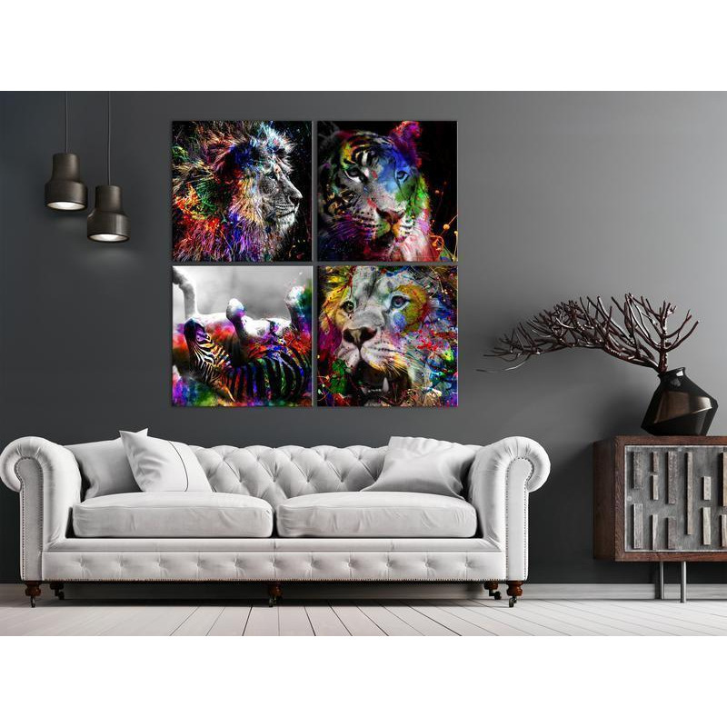 56,90 € Canvas Print - Wildness and Beauty (4 Parts)