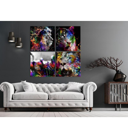Canvas Print - Wildness and Beauty (4 Parts)